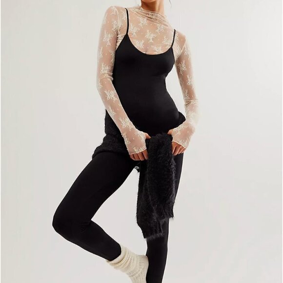 NWT Intimately Free People Seamless Catsuit Black - Picture 1 of 7
